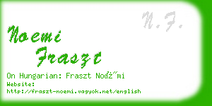 noemi fraszt business card